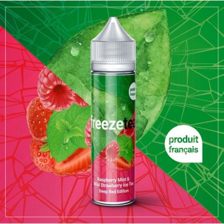 Freeze Tea- Raspberry mint & wild strawberry ice tea-Deep Red Edition 50ml