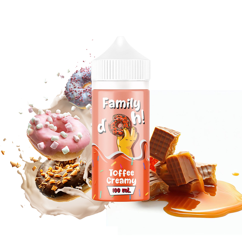 Donut Toffee Creamy 100 ML - Family D'oh !