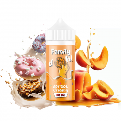Donut Apricot Creamy 100 ML - Family D'oh !