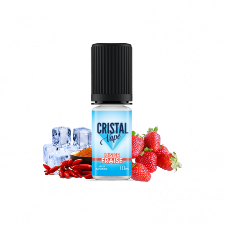 E-Liquide : Mister fraise Cristal vape