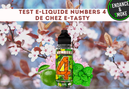 TEST E-LIQUIDE NUMBERS 4 DE CHEZ E-TASTY